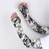 Manga Camuflada Feminina Verão Respirável Fina Seda de Gelo Proteção Solar Manga de Gelo Esportes ao Ar Livre Ciclismo Proteção Solar Manga de Braço