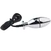 Brinquedo sexual adulto ovo bipolar, plug anal de metal com choque elétrico, masturbador de orgasmo SM, dispositivo de terapia de expansão anal