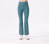 Calça Esportiva Uarun Feminina de Cintura Alta Flare, Justa, Alta Elasticidade, Sensação de Pele Nua, Calça de Corrida e Yoga de Cintura Alta