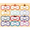 Cartão de Decoração de Pirulito Halloween Natal Padrão Desenho Animado Infantil Cartão com Texto de Bênção Inspiradora Papelão