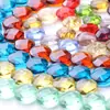 Nuevos accesorios de joyería DIY cuentas de vidrio cortadas oblatas de 12 mm color 20/bolsa accesorios para pendientes