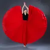 Falda de Baile Giratoria 720 Grados Negra Media Longitud Falda de Gasa para Práctica Ropa de Práctica y Presentación de Danza Clásica Moderna Falda Larga de Gasa