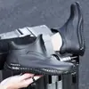 Botas de chuva masculinas curtas e estilosas, impermeáveis e antiderrapantes, adequadas para pesca, trabalho e uso na cozinha; sapatos de borracha duráveis