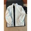 Chaqueta de color block a rayas estilo americano con cuello alto, chaqueta corta de otoño para hombre, prenda exterior de corte regular, chaqueta de béisbol deportiva para jóvenes