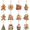 Set de Decoración Navideña Transfronterizo de Hombre de Jengibre Banner de Feliz Navidad Adorno de Panal Espiral