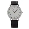 Reloj Minimalista Delgado de Cuarzo para Hombre, Reloj de Pulsera Analógico con Correa Clásica de Cuero