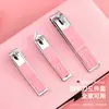 En Stock Rosa Flor de Cerezo Juego de 18 Piezas de Acero Inoxidable para Cortar Uñas, Herramientas Completas para Manicura y Depilación de Cejas, Mayoreo
