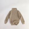 Suéter de Punto Suave para Niños Bebés, Cuello Alto Medio, Camiseta Básica de Color para Niños y Niñas, Suéter de Punto de Manga Larga para Primavera y Otoño 2025 Nuevo