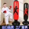 Coluna de Boxe Inflável Infantil, Saco de Pancadas para Fitness em Casa, Equipamento de Boxe de Chão para Alívio de Estresse Infantil