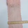 Venta al por mayor de fábrica encaje de algodón bordado bilateral de intestino grueso ancho 14 cm accesorios para tocados y ropa encaje grande precio excelente