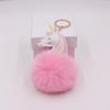 Chaveiro de unicórnio fofo boneca de pelúcia desenho animado pingente de bolsa ornamentos para mochila de estudante feminina acessórios de chaveiro