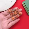Mezcla de 20 tipos de cuentas de aceite de goteo seguras, felices, de la suerte, con agujero grande, para pulsera de cuentas DIY, joyería, cuentas espaciadoras con carácter fu, accesorios