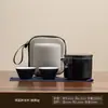 Paisaje Tinta y Lavado Jade Juego de Té de Viaje Cerámica Una Tetera Dos Tazas Set Portátil Reunión Anual de la Empresa Pequeños Regalos