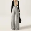 Calça Jeans Larga de Cor Clara Estilo Americano para Mulheres 2025 Tendência Nova Cintura Alta Solta Emagrecedor Perna Reta