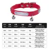 Collares para Gatos Cuidadosamente Seleccionados, Cascabeles para Perros Grabados Anti-Pérdida, Collares para Perros Pequeños y Cachorros, Collares para Gatitos Mascotas con Placas