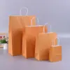 Atacado para viagem catering chá de leite saco para assar óculos joias compras publicidade presentes Sacola de papel Kraft