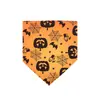Bandana de Halloween para Mascotas con Forma de T Transfronteriza con Estampado de Calabaza, Bufanda Universal Festiva para Perros y Gatos, Venta al por Mayor