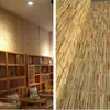 Cortinas de Juncos, Persianas Rolô de Fio Branco, Cortinas de Grama para Decoração, Divisórias de Proteção Solar, Cortinas de Porta de Chão a Teto para Varanda Externa, Cortinas de Juncos Trançadas de Palha