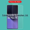 Para Xiaomi Poco X6 Neo Filme Temperado HD Filme de Vidro poco x6 neo Filme de Vidro Proteção dos Olhos Luz Roxa