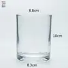 Taza de Vela de Vidrio Taza Vacía Decoración de Sala de Estar Botella de Aromaterapia Taza de Regalo para Velas Portavelas de Cristal Taza Portavelas Transparente al por Mayor