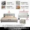 Cama de casal estilo creme quarto cama simples cama de tecido quarto principal cama grande 1,5 metros 1,8 macia estofada armazenamento cama de couro