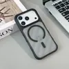 Adecuado para iPhone 17 Pro Max Funda de Teléfono Magnética Mate con Sensación de Piel Apple 16 Cobertura Total Resistente a Caídas Funda Protectora 15