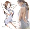 Fragancia para escuchar de noche sexy sexy lencería escote abierto espalda descubierta suéter divertido pasión falda corta pijama uniforme suéter de una pieza