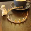 Diadema Shangxuan de Acetato con Dientes de Onda Grande para Mujer, Simple Diadema de Alta Corona para Recoger el Cabello con un Accesorio de Lujo Esponjoso de Doble Uso