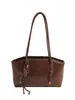 Bolsa para Comutador Transfronteiriço Feminina 2025 Nova Popular Moda Versátil Bolsa de Ombro Textura Casual Versátil Bolsa Tote