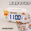 Nuevo Reloj Despertador de Crayon Shin-Chan con Reloj Luminoso de Mesita de Noche, Temporizador Multifuncional Simple, Reloj de Escritorio para Dormitorio