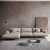 Sofá de Cuero Italiano Sala de Estar Apartamento Pequeño Estilo Sedoso Sofá de Suspensión Moderno Lujo Ligero Simple Látex Sofá Princesa Imperial
