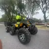 Caminhão de Fazenda com Caçamba, Quadriciclo Off-Road de Montanha com Tração nas Quatro Rodas, Veículo Robusto para Todos os Terrenos, Caçamba de Reboque Removível, Veículo de Seis Rodas para Praia