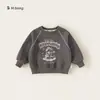 Roupas Infantis Bangxuan Moletom Infantil Novidades Primavera e Outono Pulôver para Crianças Pequenas 2026 Roupas Largas Gola Redonda Moletom para Meninos
