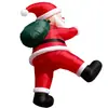 Decorações Infláveis de Papai Noel Escalando Parede para o Natal em Shoppings Centers Externos, Modelos a Ar, Enfeites de Atmosfera, Enfeites de Cenário