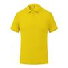 Camisa Polo de Algodão Puro com Gola, Uniforme de Trabalho de Manga Curta, Camisa Publicitária com Estampa de Logo, Camiseta Lisa para Eventos, Customização com Bordado
