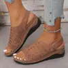 Zapatos de Mujer Ligeros de Gran Tamaño con Diseño Mágico Hueco de Estilo Europeo y Americano, Nuevos Modelos de Temporada Transfronterizos, Venta al por Mayor en Tallas Grandes