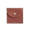 Bolsa para gafas de cuero con tapa y hebilla oculta, bolsa para gafas de sol, almacenamiento portátil para teléfono móvil, brocha de sombra de ojos, estuche de cuero simple, botón a presión, imprimible