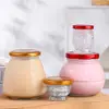 Botella de Vidrio para Nido de Pájaro Frescamente Guisado, Botella Dispensadora de Yogur con Leche Fresca, Resistente a Altas Temperaturas, Apta para Esterilizar al Vapor, Botella Sellable para Hígado de Pez Frescamente Guisado