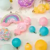 Traje de Bola de Natal Pingente DIY Decoração Pendente Cenário Conjunto de Decoração Árvore de Natal Bola Decorativa Cor Macaron