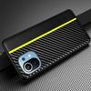 Para Xiaomi 11 Capa de Celular Oficial Kevlar Padrão de Couro Capa Protetora Fibra de Carbono Resistente a quedas xiaomi11 Capa de Celular