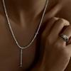 Cross-border ins Net red blogger simples colar de strass luz estilo de luxo europeu e americano gota de água sexy colar colar feminino