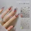 Estilo Antiguo Tinta Bambú Verde Bambú Calcomanía para Uñas Decoración de Uñas Calcomanía para Uñas Verano Fresco y Elegante Estilo Chino Caligrafía Moda Nacional