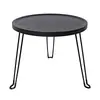 Mesa de café pequeña plegable portátil para exteriores, mesa pequeña móvil para sala de estar, mesa auxiliar para balcón, mesa redonda pequeña para snacks de camping