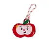 Pingente de Boneca Maçã Fofa Porta-Moedas Bolsa para Armazenamento de Fone de Ouvido e Cabo de Dados de Menina Brinquedo de Pelúcia Criativo Pequeno Pingente