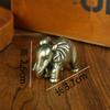 Adornos de dinosaurio pequeños de latón, decoraciones creativas de escritorio para mascotas, elefante de cobre puro, productos de cobre, adornos de cobre, artesanías