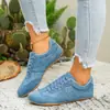 Nova coleção de verão 2026: Estilo europeu e americano, sapatos femininos plus size, leves e confortáveis, sapatos casuais de sola plana, estilo versátil com cadarço