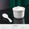 Tazón de cerámica especial estilo palaciego para estofado de hotel con tapa, tazón a prueba de agua para estofado de golondrinas, tazón de sopa para el hogar, tazón para huevo al vapor de restaurante, olla para estofado