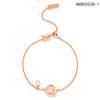 Kenjay Moda Europeia e Americana 26 Letras Inglesas Pulseira Feminina Cobre Banhado a Ouro Real Transfronteiriço Mais Vendido Temperamento Versátil Pingente Manuseio