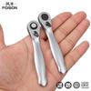 Llave Rápida de 1/4 Trinquete Bidireccional 72 Dientes Volante Pequeño Trinquete Diente de Rueda Dorada 1/4 Mini Llave Pequeña de Rueda Dorada