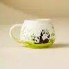 Taza de Té Floral Oso Querido - Taza de Té Personalizada Especial, Juego de Té de Cerámica Kung Fu, Taza de Degustación, Taza para Beber
